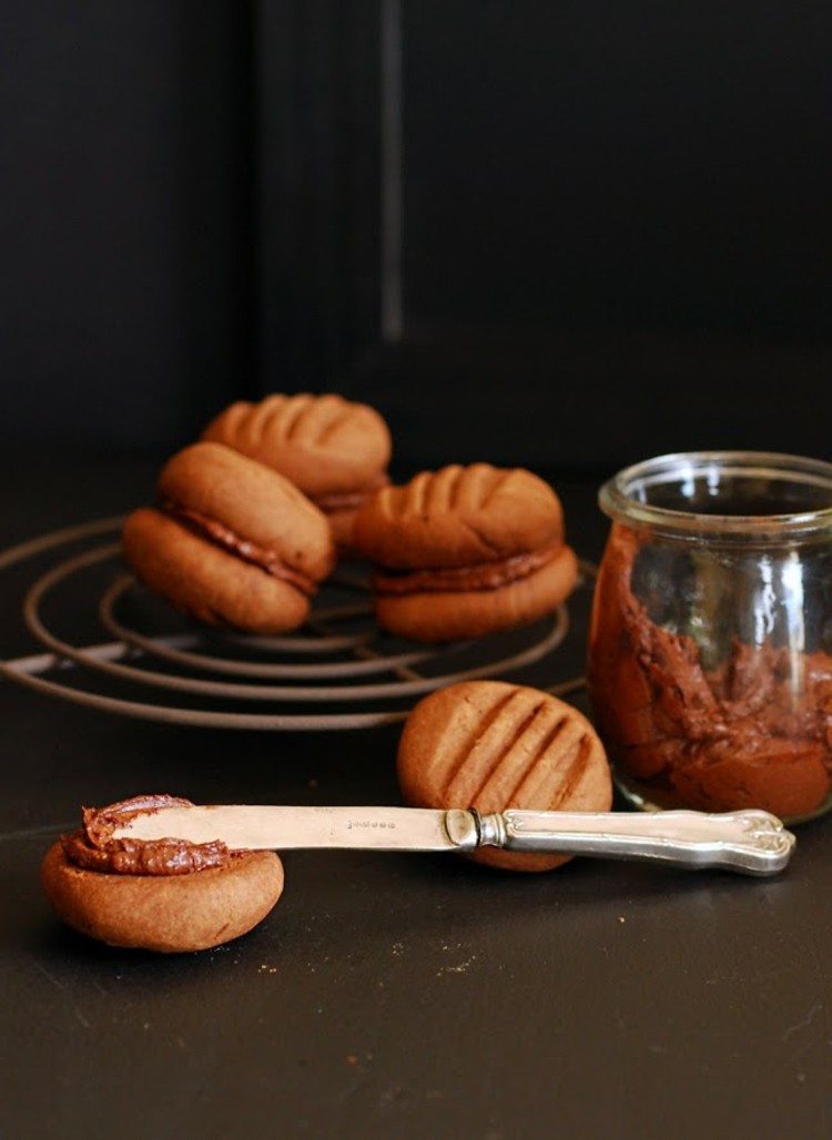 snehové vločky čokoládové recepty plniace sendviče