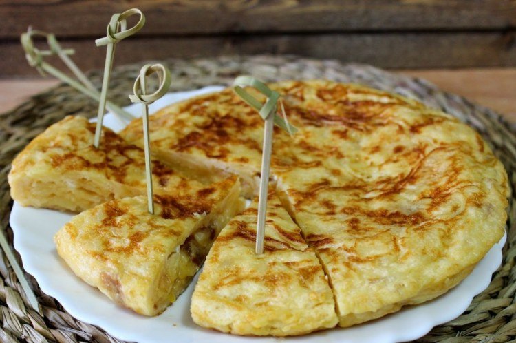 španielske tapas recepty jednoduché tortilly zemiaky vajíčka párty jednohubky