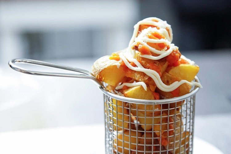 patates bravas tapas recepty vegetariánske omáčky predjedlá španielske