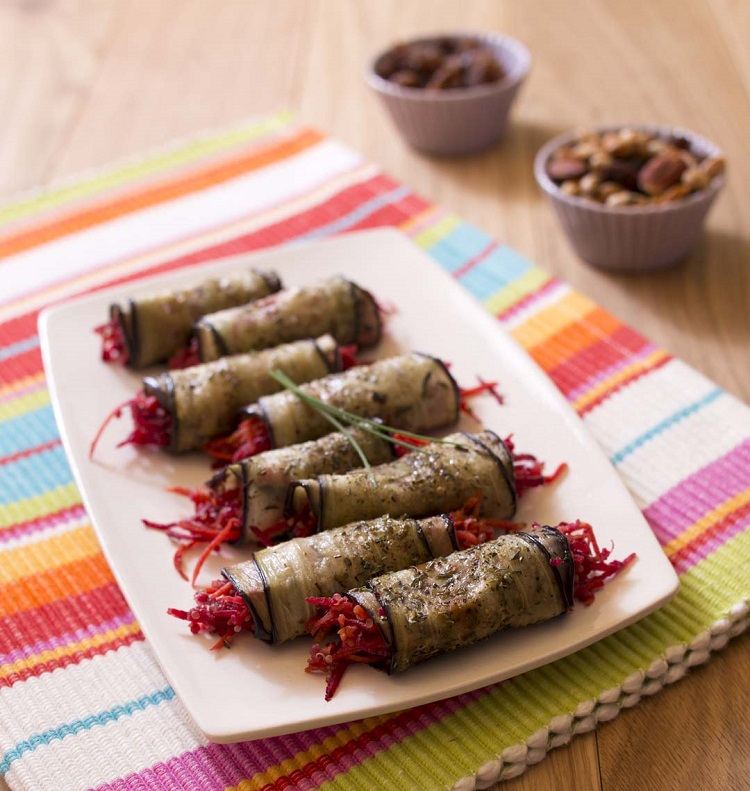 plnené tapas recepty vegetariánska vegánska quinoa mrkva cvikla