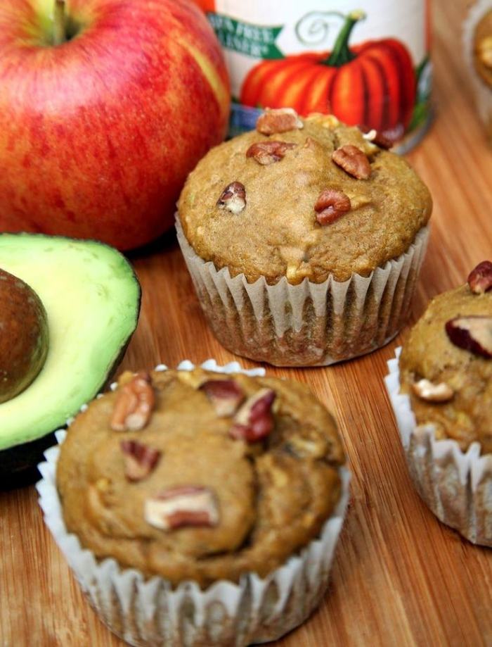 muffin-koláč-recepty-jablko-avokádo-tekvica-vlašské orechy