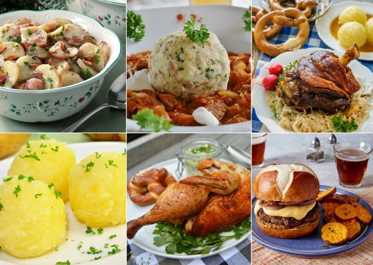 Oktoberfest recepty na knedle, koleno, uhorkové a zemiakové šaláty a hamburgery
