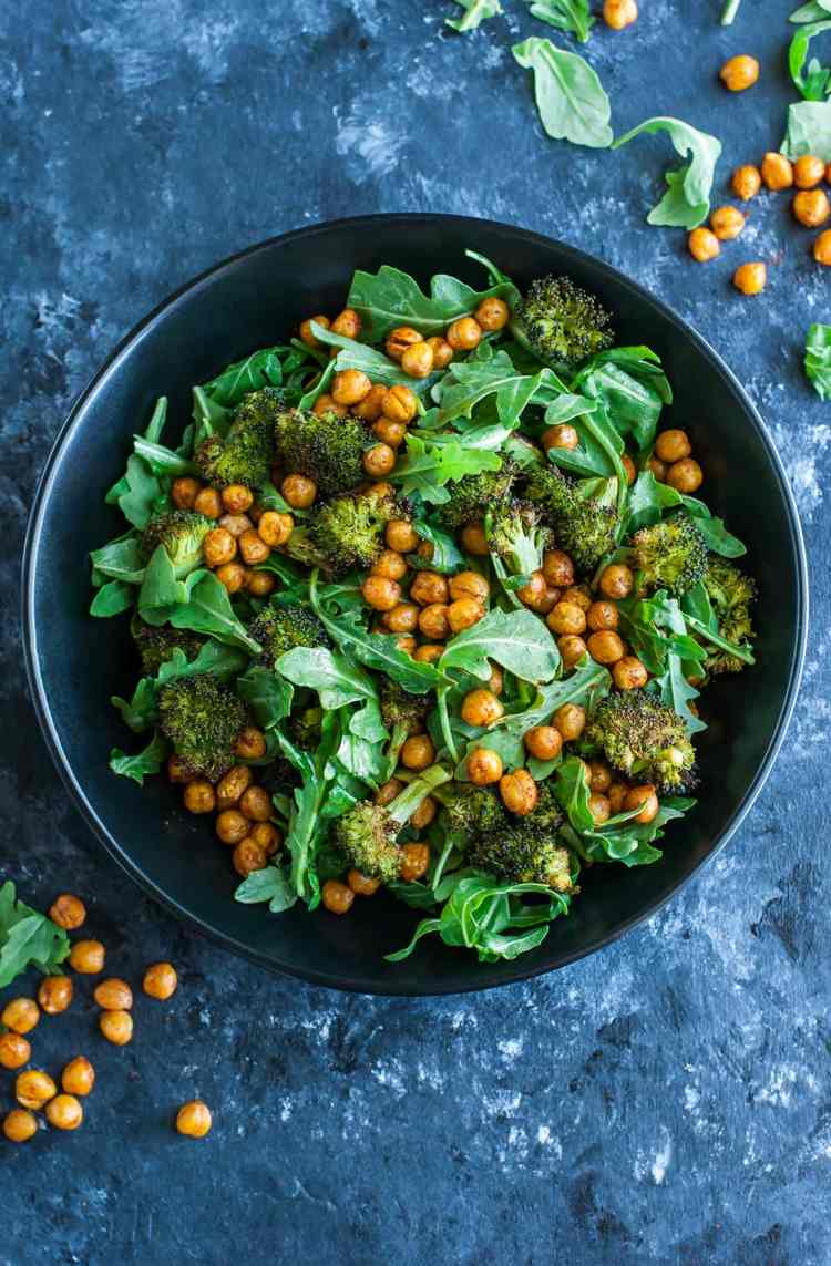 výdatné recepty na pekáč recepty brokolica cícer rúra šalát