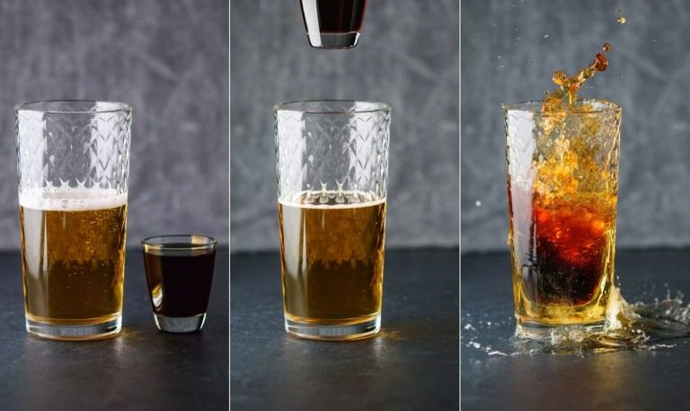 Bomba Jägermeister s energetickým nápojom Red Bull