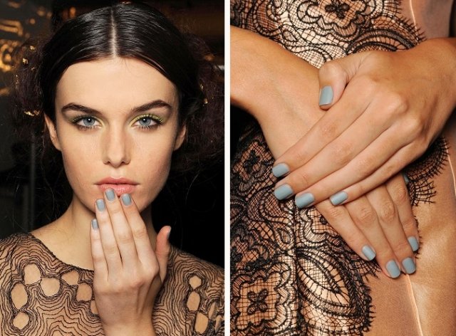 Trendy v letnom líčení a dizajn lakov na nechty-Lela Rose 2014 lak na nechty-design-siva-móda-leto-2014-kolekcia lela-rose
