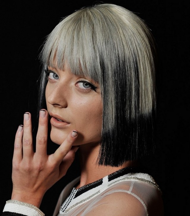 Francúzske nechty s čiernymi končekmi nechtov-Carmen Marc matné farby-manikúra-nechtový dizajn-trendy-2014-carmen-marc