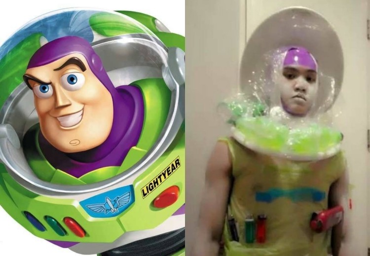 disney-kostýmy-urob si sám-kreatívna-hračka-príbeh-vtipný-vtipný-astronaut-zelený