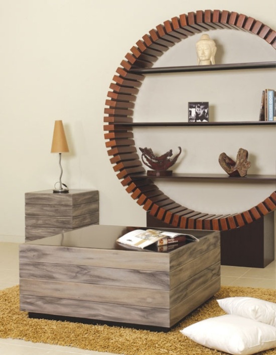 okrúhla nástenná polica, kolekcia návrhárskeho nábytku philipps okrúhle nástenné poličky, dizajnové zariadenie z kolekcie philipps