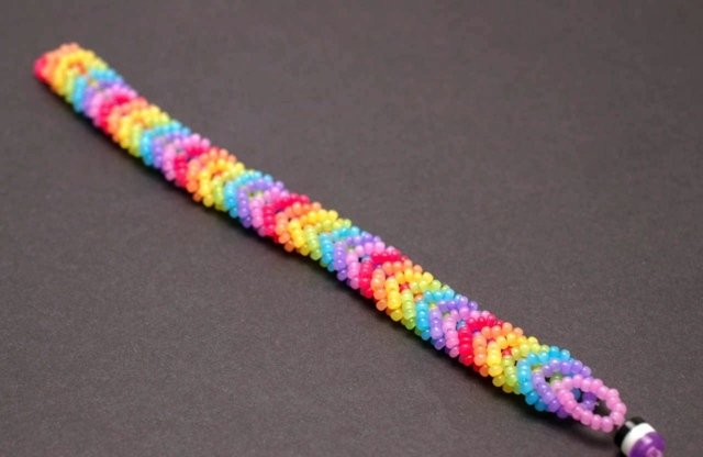 DIY náramky rokajlové korálky farebné sami