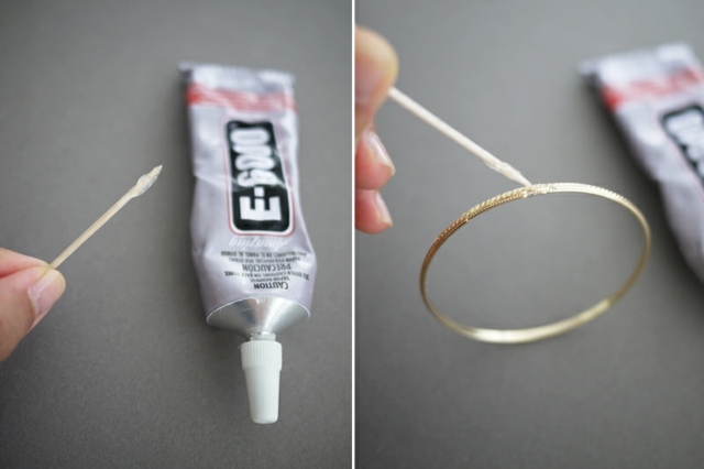 lepidlo lepidlo šperky urobte krok 1