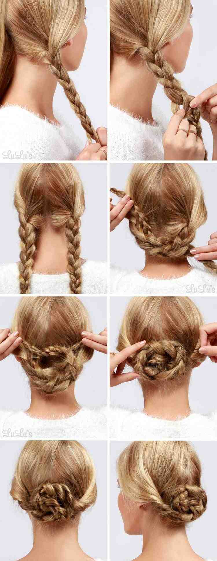Myšlienka vrkoča na vytvorenie drdolu vrkoče-a-updos-mrazené-tematické-účesy-drdoly