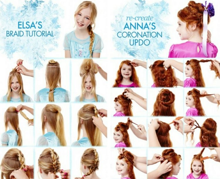 Pletené a updos vyrobené z Frozen updos-elsa-anna-nápady-zapletanie-ryšavých vlasov