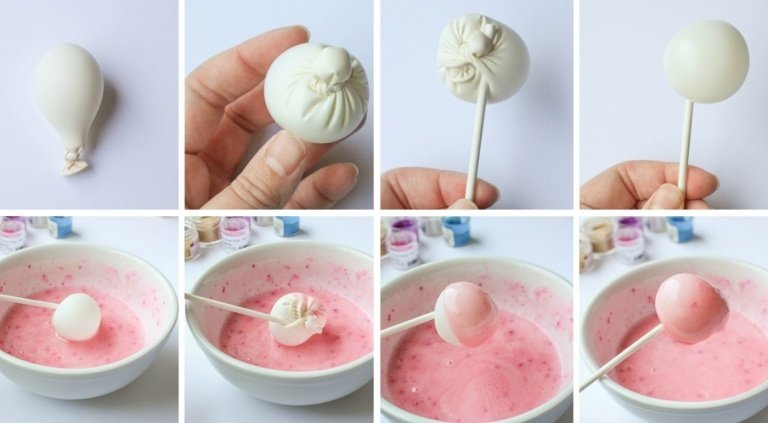 Nafúknite balóniky a ponorte ich do želatíny, aby vytvorili gule