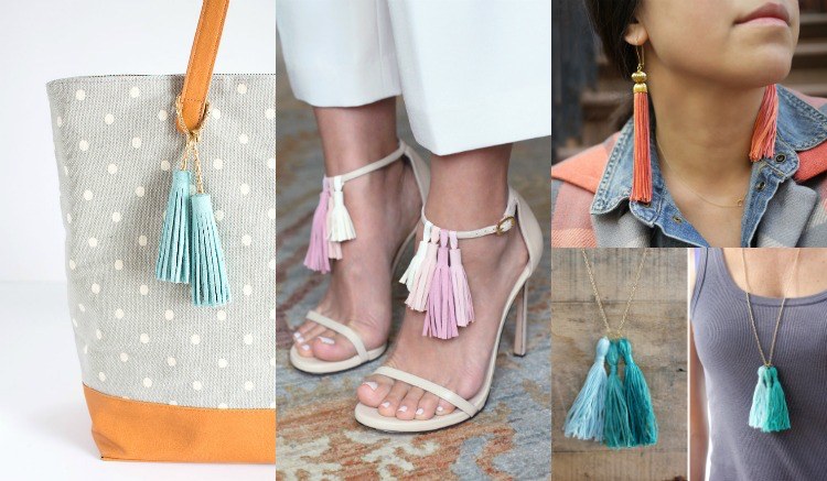 diy-nápady-módne doplnky-drotár-strapce-kožená priadza