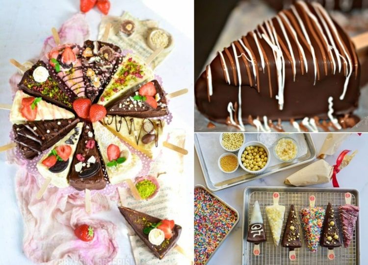 Cheesecake na tyčinke ozdobíme čokoládou