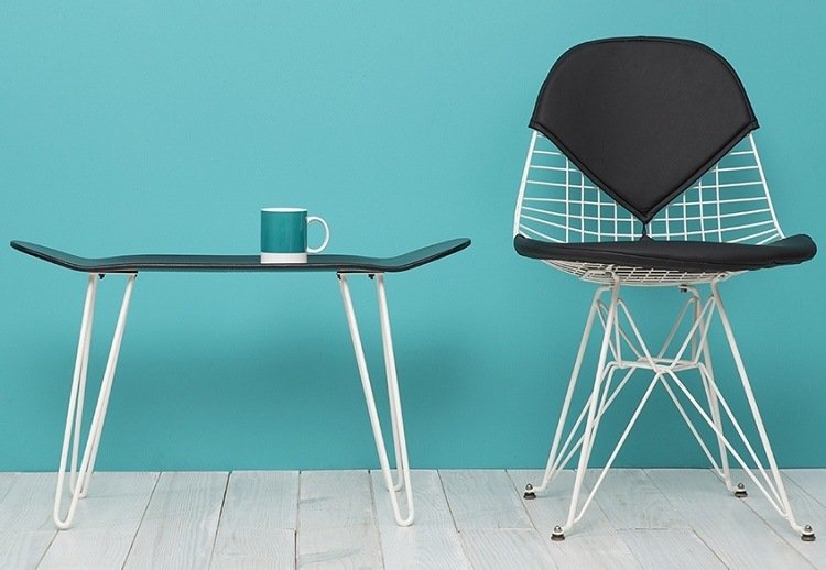 Nápady na bočný stôl pre skateboard s nábytkom pre domácich majstrov