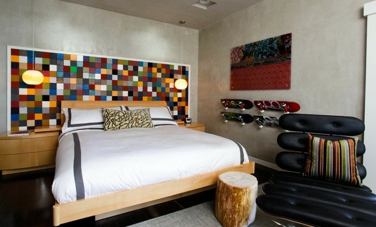 DIY nábytok skateboard dekorácie na stenu nápady na recykláciu