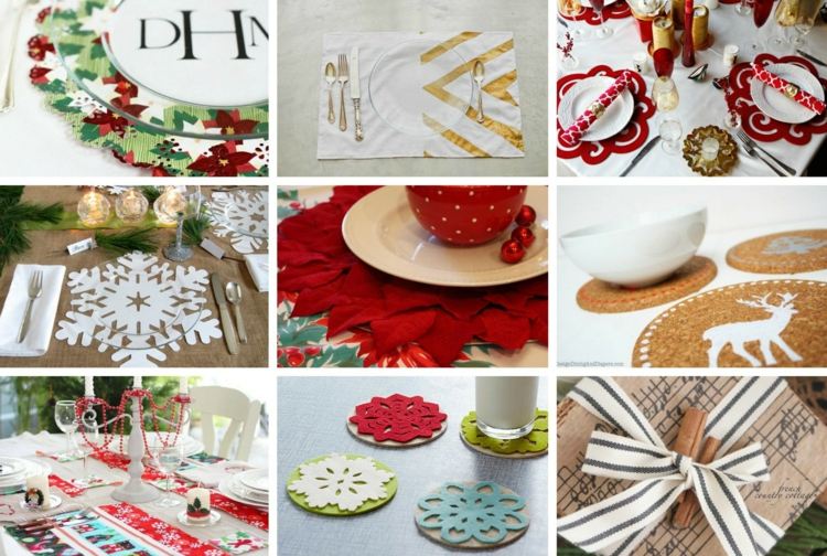 DIY dekorácie na stôl - skvelé podložky na stôl a podložky na imitáciu stolné dekorácie nápady pre domácich majstrov urobte si podložky pod stôl podložky z korkového papiera a plsti