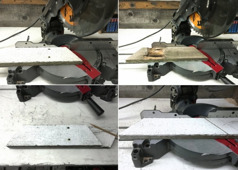 Vystrihnite dosky z dreva na vianočné ozdoby zvonku