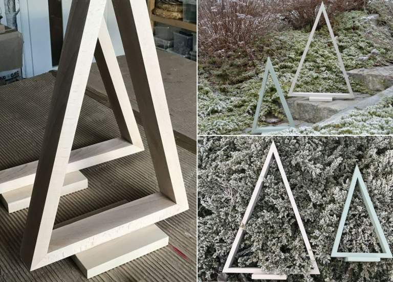 Vianočné záhradné dekorácie v minimalistickom a škandinávskom štýle