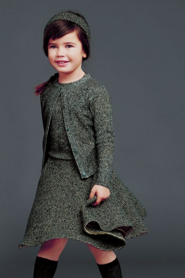 Oblečenie vyrobené z vlny v šedej farbe s malým vzorom sivá vzorovaná tkanina-páska do vlasov-vhodná