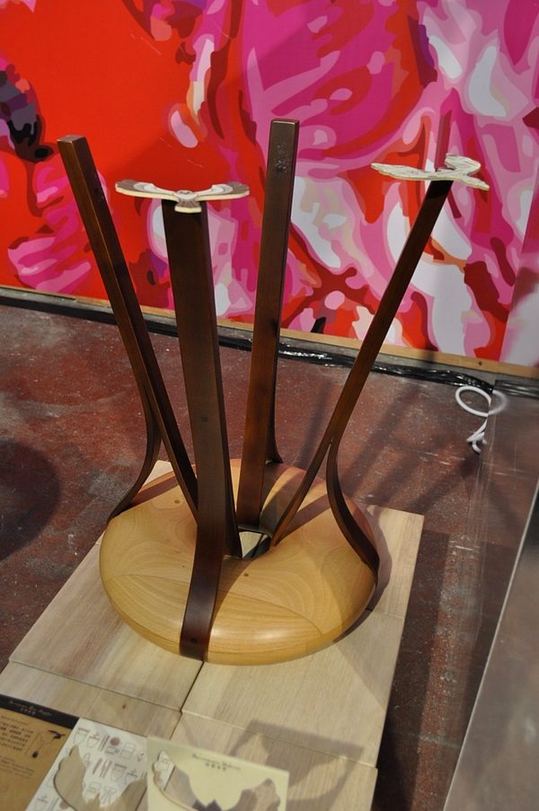 Ru bambus ohnutý stoličkou Ru ju bambusové drevo ohýbané stoličkou