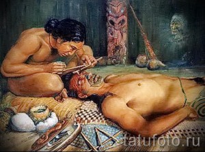 Ősi tetoválás - az arcon való alkalmazás folyamata