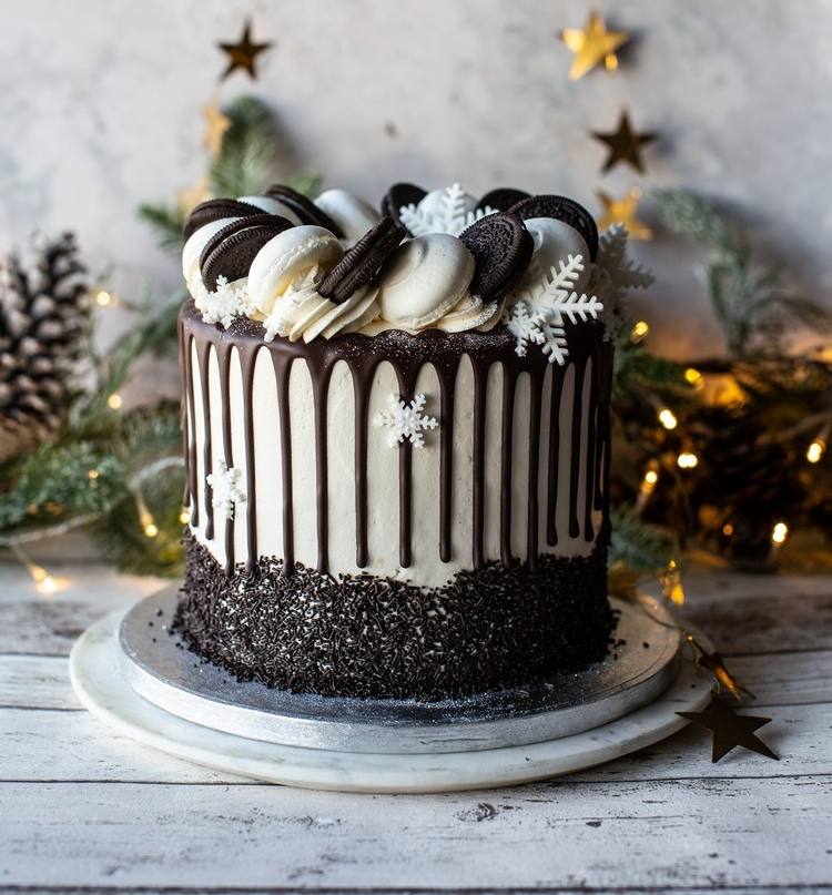 Recept na koláč Oreo Tekutý koláč ako na ozdobu