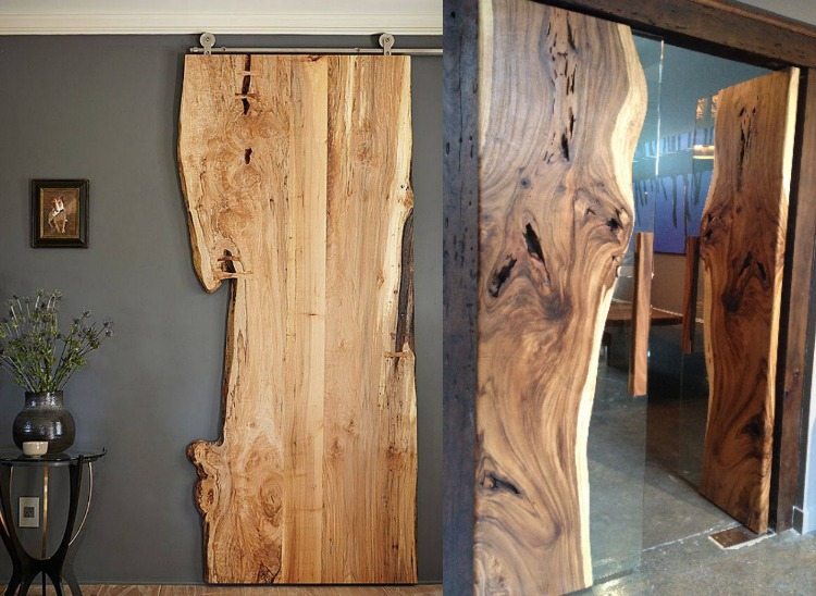 Živý vzhľad a dizajn prírodných dverí pre dvere do miestnosti Nábytok z pravého dreva -prírodné-tropické drevo-exotické-dvere-zrno-sklenené drevo