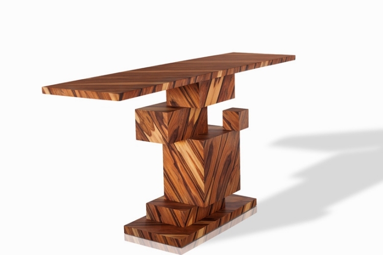 Konzolový stôl z exotického amazonského dreva Konferenčný stolík z pravého dreva alma konzola z exotického dreva