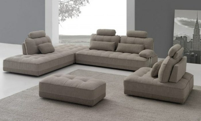 Rohový gauč s časťou ležadla