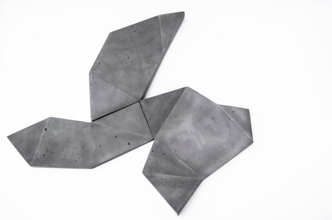 Miska na zber betónových domácich potrieb Miska na zber betónu do domácnosti origami