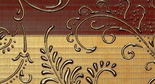 Kúpeľňové obklady zlaté ozdoby iris ceramica Kúpeľňové dlaždice v zlatom vzhľade pôsobia ako ozdoby iris ceramica