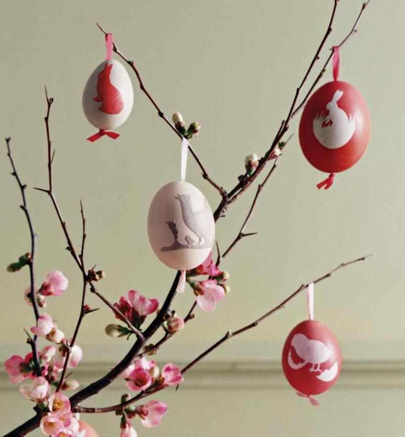 Farbenie vajec-siluety-maľovanie-nápady