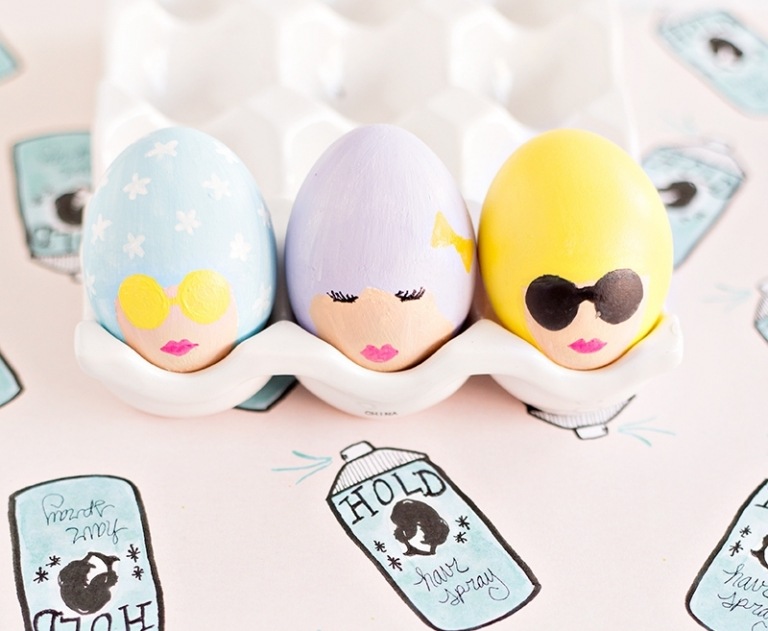 Vajíčko-farbenie-nápady-veľkonočné vajíčka-akvarel-štetec