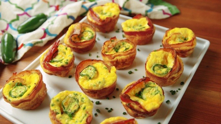 Omeletový recept rýchlo upečte Jalapeno Bacon
