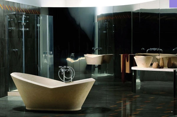 Luxusná kamenná kúpeľňová séria Bigelli Marmi-karim rashid