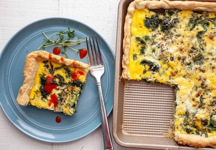 List Quiche recept Plech na raňajky
