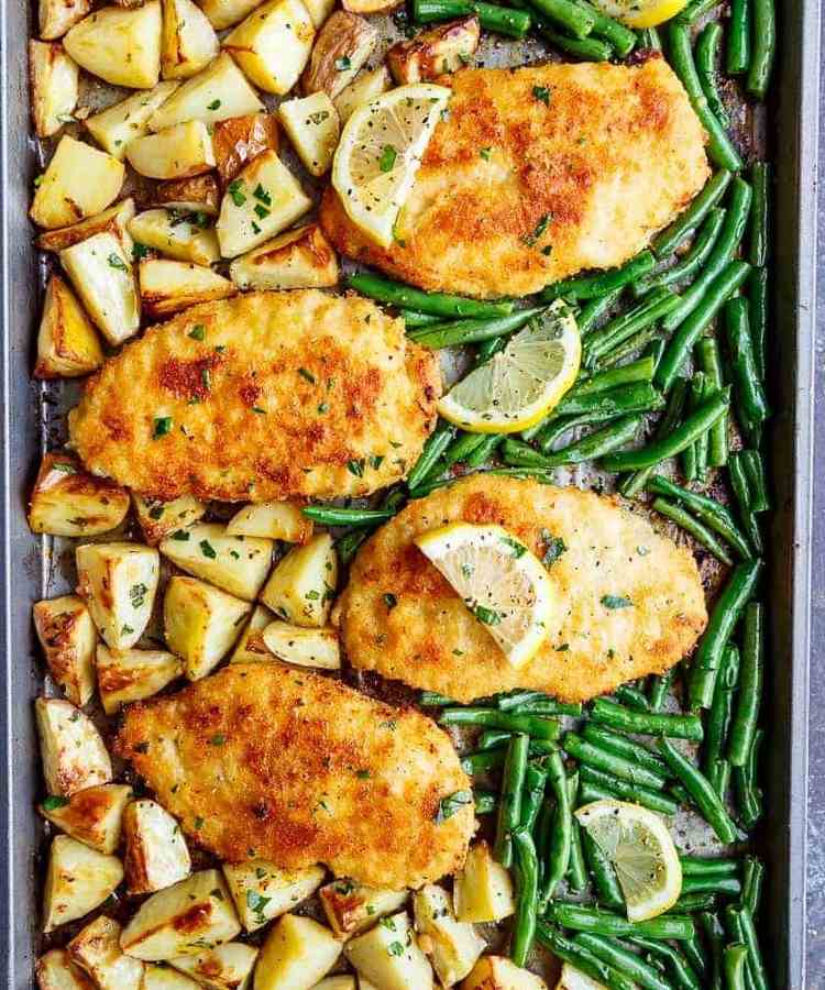 rýchly jeden list receptov s kuracím mäsom a zeleninou zdravá večera