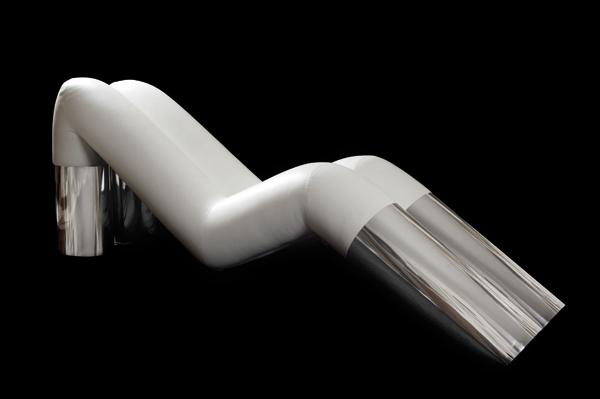 ležadlo piesková breza biela koženka oceľ