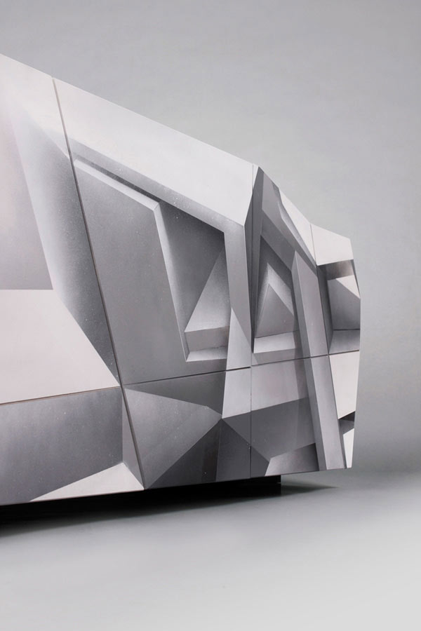 ozdobený príborník rozmazané okraje dverí skrinky Dizajnový príborník rozmazáva okraje dverí skrinky