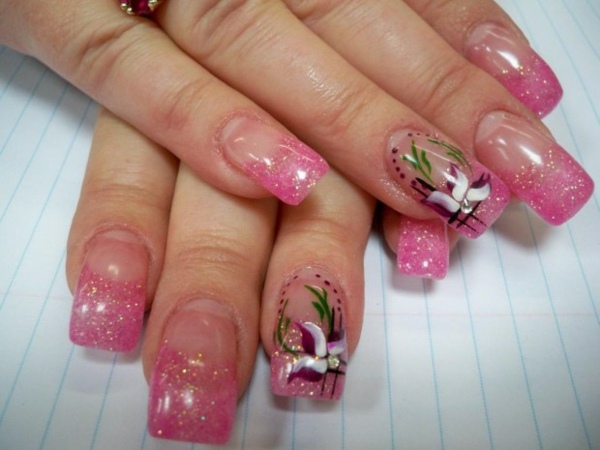 Priehľadná základňa z morských kvetov