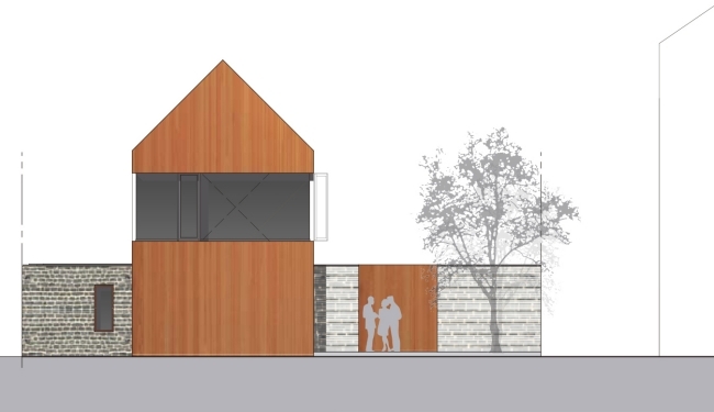 architektúra domu firma stein hemmes wirtz západná predstava plánu