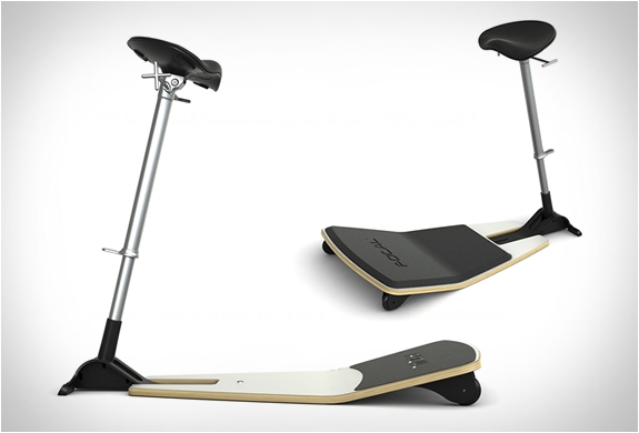 ergonomická stolička aktívne sedenie v stoji, ohniskové sedadlo