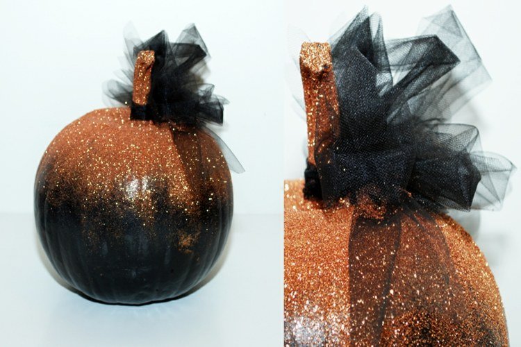 diy-trblietavá-tekvicovo-čierno-oranžová mašlička