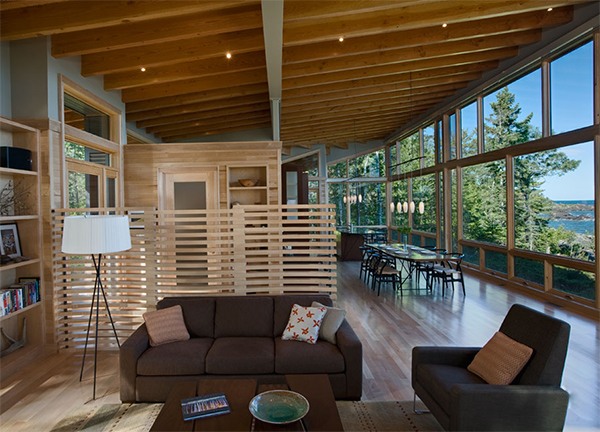 Nápad na interiérový dizajn - dizajn obývačky vo vidieckom dome