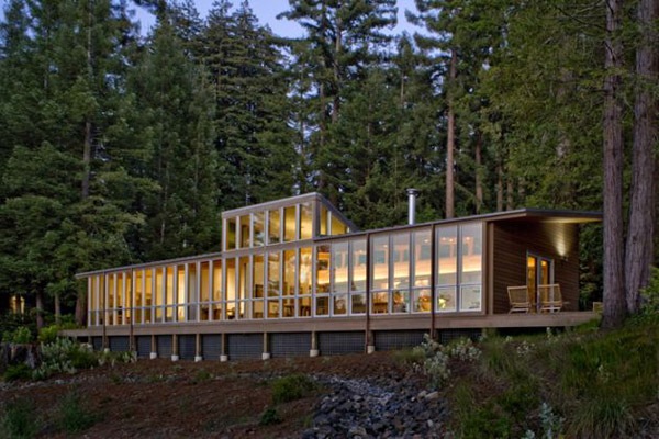 Fasáda dreveného domu - moderný dizajn