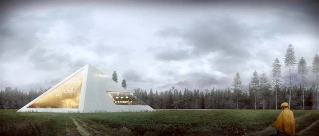 architektúra 3d vizualizácia pyramídový dom juan ramos 3d architektúra vizualizácia pyramídový dom juan ramos