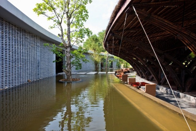 architektúra bambusového projektu bočného krídla