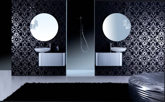 dominancia čiernej v kúpeľni